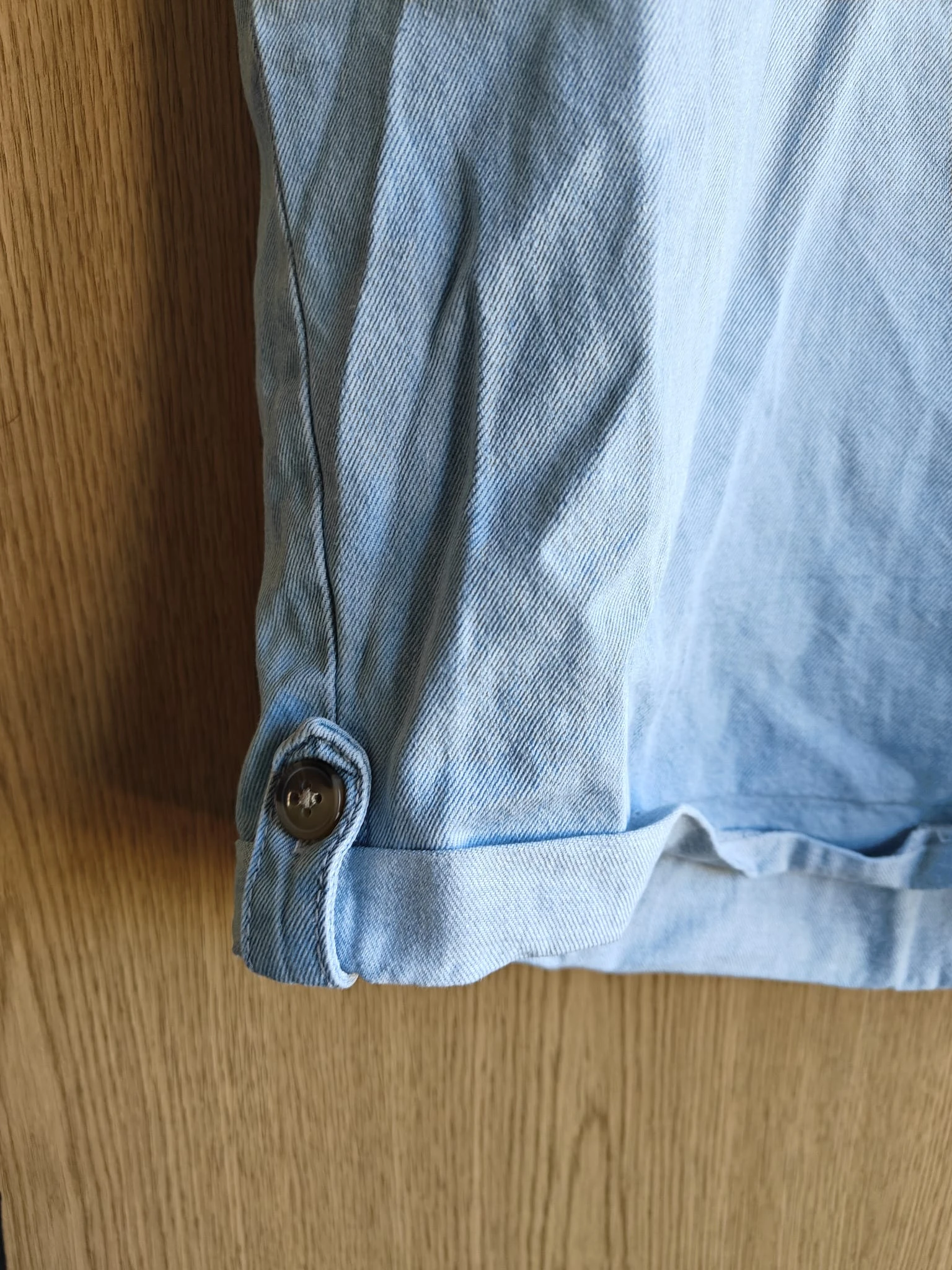 Cotton Fabric Denim Shorts – photo 5